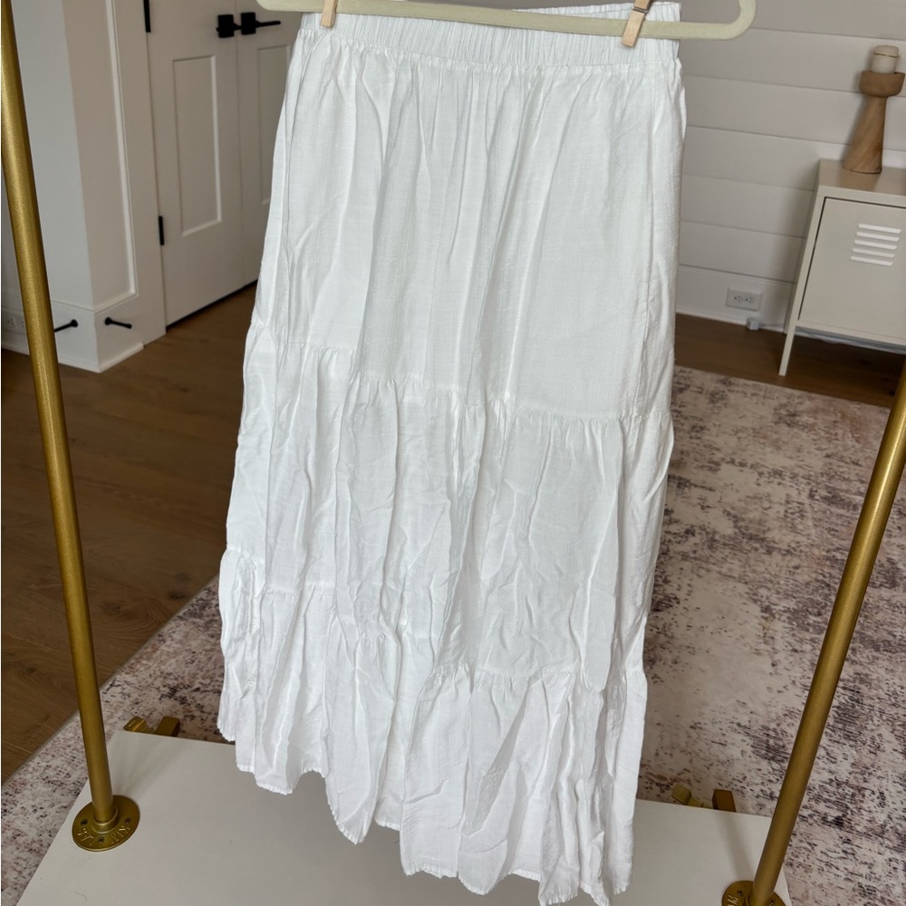 White Ruffle Skirt - Picture 2 of 4